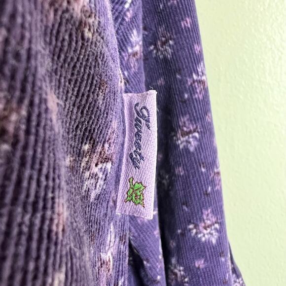 Vtg Looney Tunes Tweety Bird Shirt 22W-24W Women Corduroy 3X Purple Floral Y2K - Picture 5 of 11